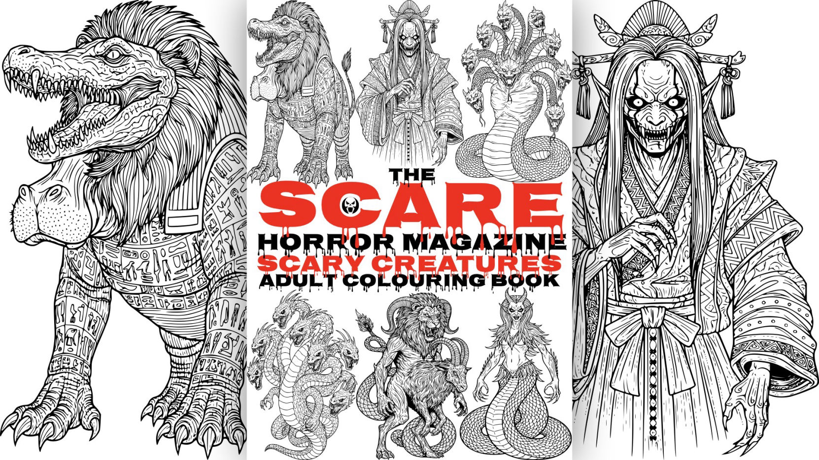 WIN A FREE Adult Horror Colouring Book! Watch Animated Horror Videos! SCARE Horror Magazine Competition. Enter To Win At www.scare.co.za